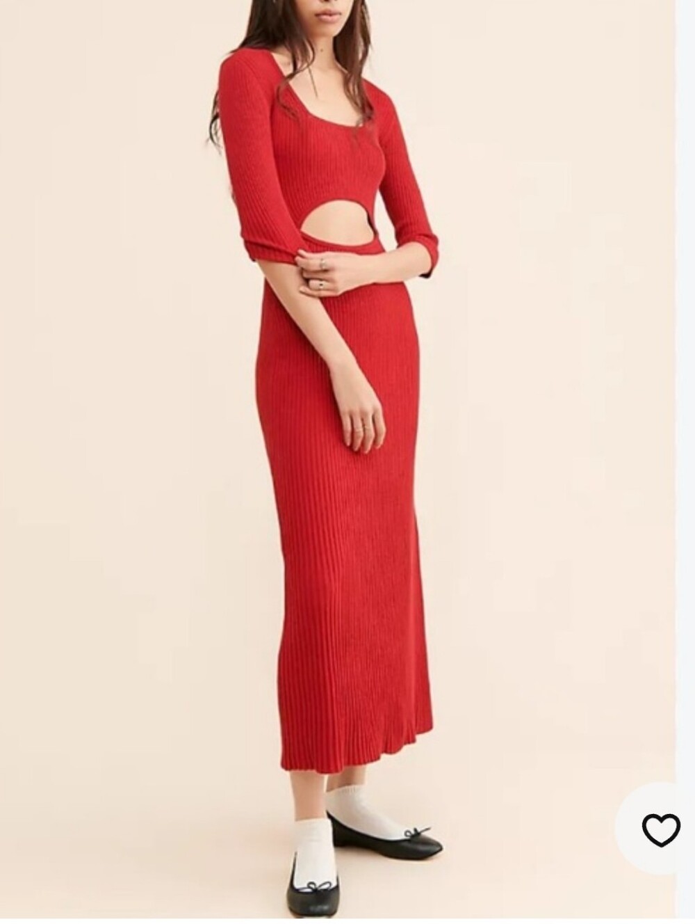 Favorite Daughter Cashmere Blend Red Knit Red Crush Dress Xs